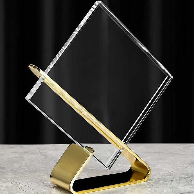 Metal Crystal Crystal Trophy Custom Engraving LOGO Text Personalized Gifts Souvenir Champion Awards Cup Crystal Crafts