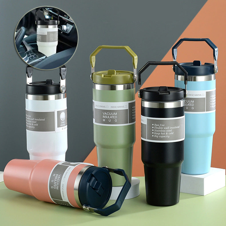 Tasse de voiture portable en acier inoxydable,