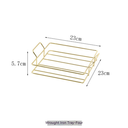 Iron Fruit Plate Home Living Room KTV Plate