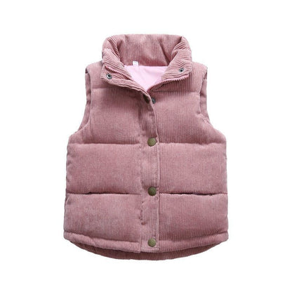 Children's Cotton Vest Padded Jacket Corduroy