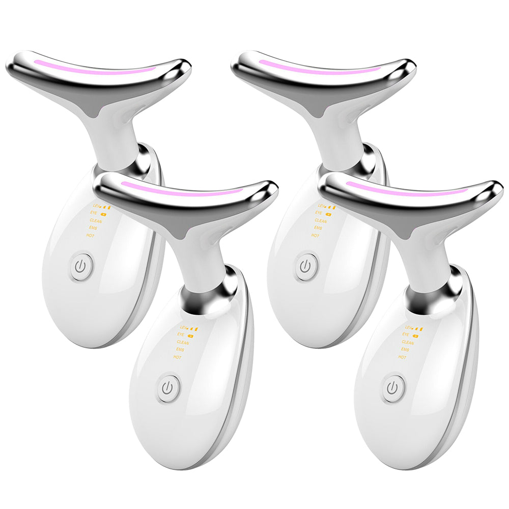 EMS Thermique Cou De Levage Et Serrer Masseur Électrique Microcourants Rides Remover LED Photon Visage Dispositif de Beauté Pour Femme