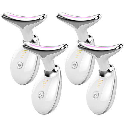 EMS Thermique Cou De Levage Et Serrer Masseur Électrique Microcourants Rides Remover LED Photon Visage Dispositif de Beauté Pour Femme