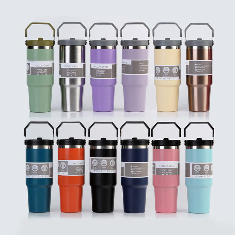 Tasse de voiture portable en acier inoxydable,