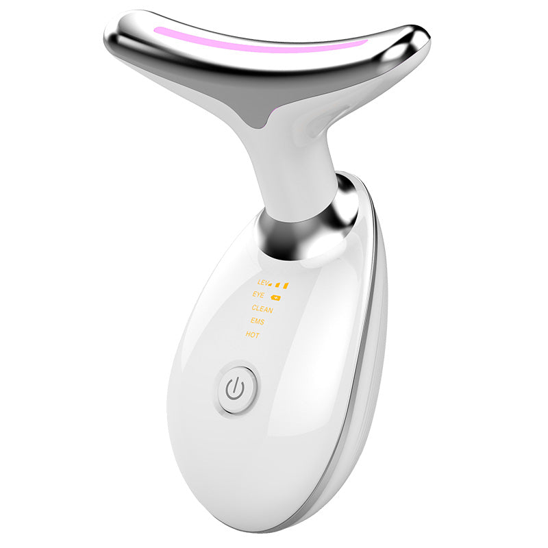 EMS Thermique Cou De Levage Et Serrer Masseur Électrique Microcourants Rides Remover LED Photon Visage Dispositif de Beauté Pour Femme