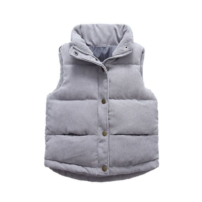 Children's Cotton Vest Padded Jacket Corduroy