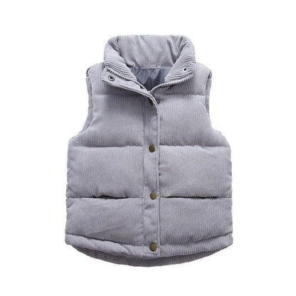 Children's Cotton Vest Padded Jacket Corduroy