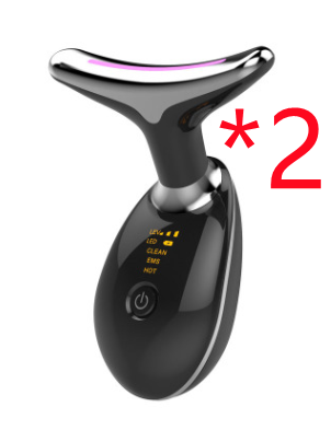 EMS Thermique Cou De Levage Et Serrer Masseur Électrique Microcourants Rides Remover LED Photon Visage Dispositif de Beauté Pour Femme
