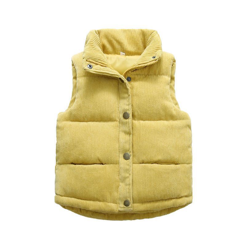 Children's Cotton Vest Padded Jacket Corduroy