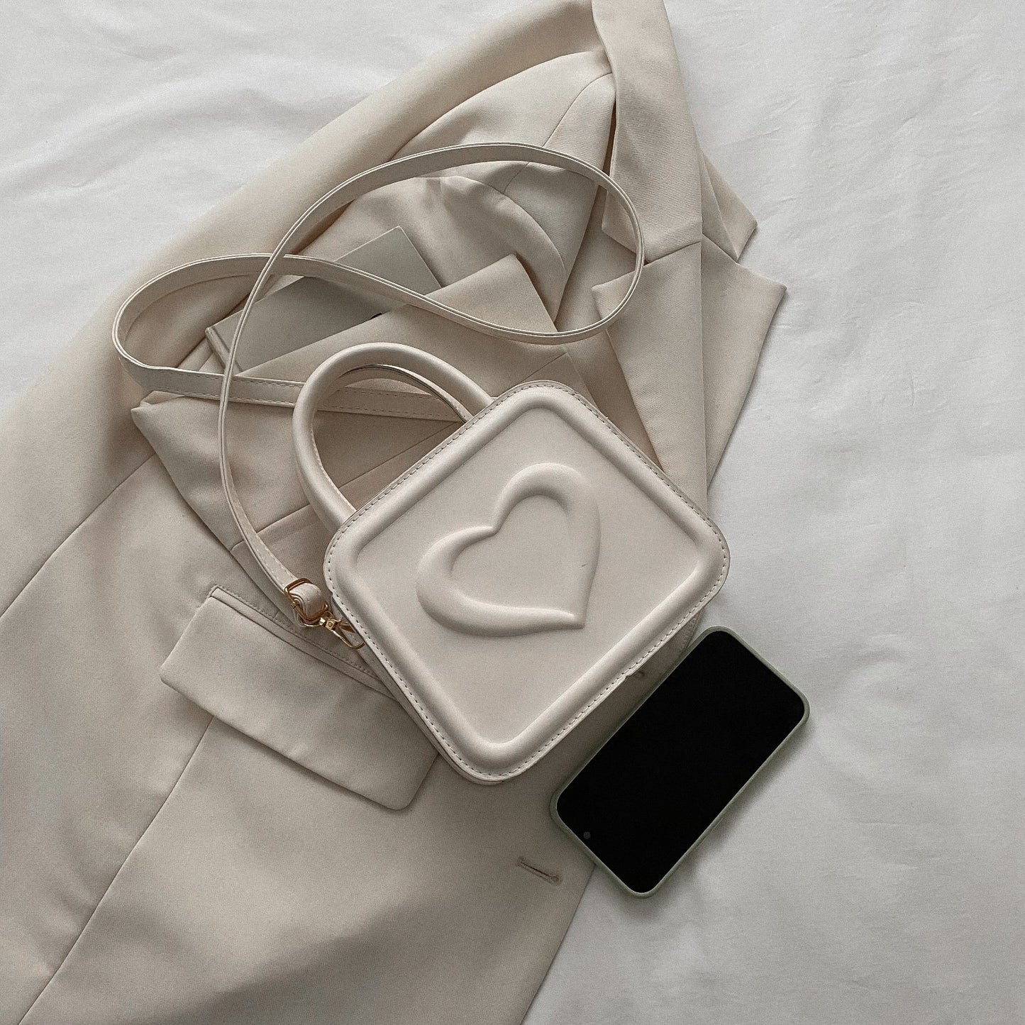 Sac à bandoulière décontracté, petit sac carré à la mode