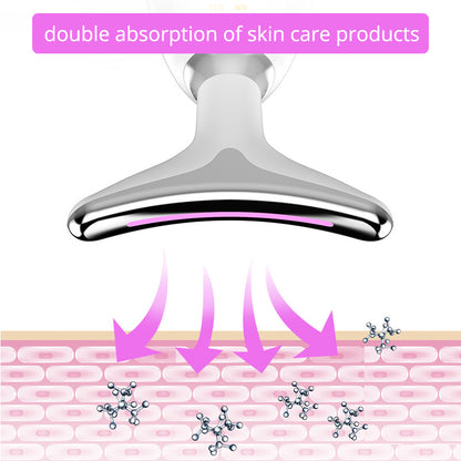 EMS Thermique Cou De Levage Et Serrer Masseur Électrique Microcourants Rides Remover LED Photon Visage Dispositif de Beauté Pour Femme