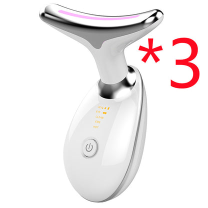 EMS Thermique Cou De Levage Et Serrer Masseur Électrique Microcourants Rides Remover LED Photon Visage Dispositif de Beauté Pour Femme
