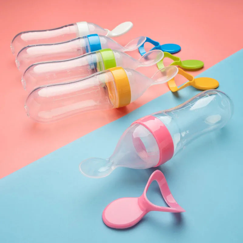 Presser le Biberon En silicone Nouveau -Né