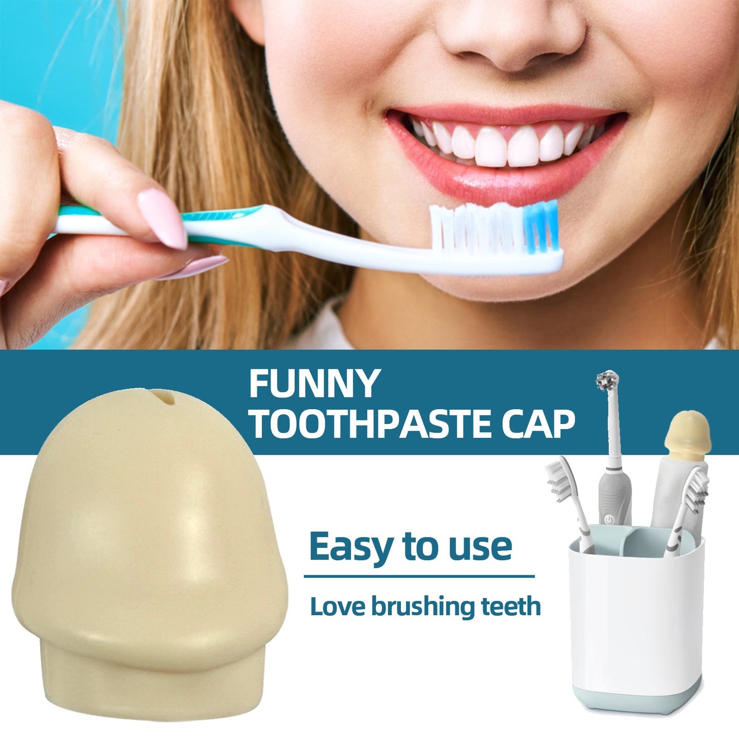 Toothpaste Cap Creative Spoof Personality Dustproof