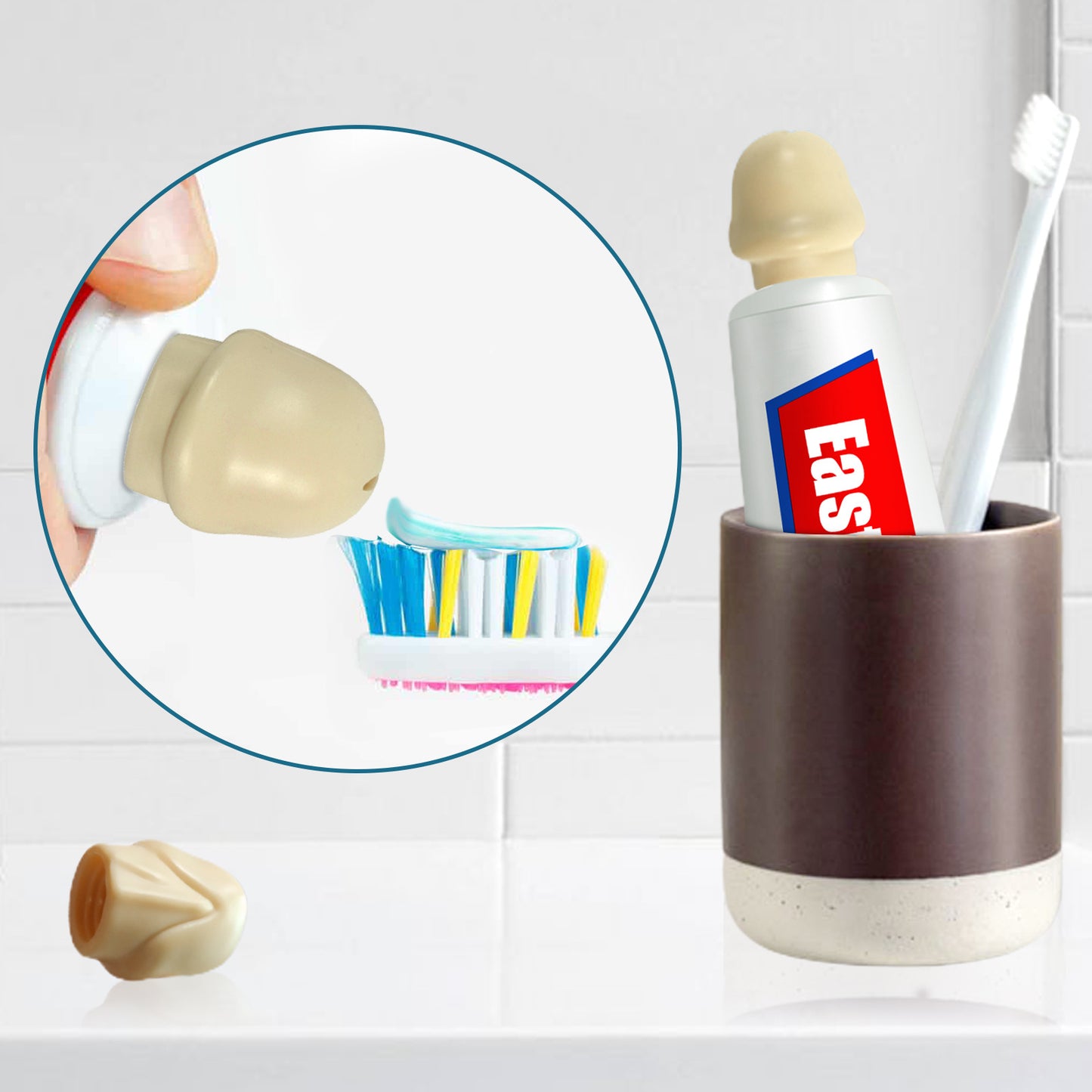 Toothpaste Cap Creative Spoof Personality Dustproof
