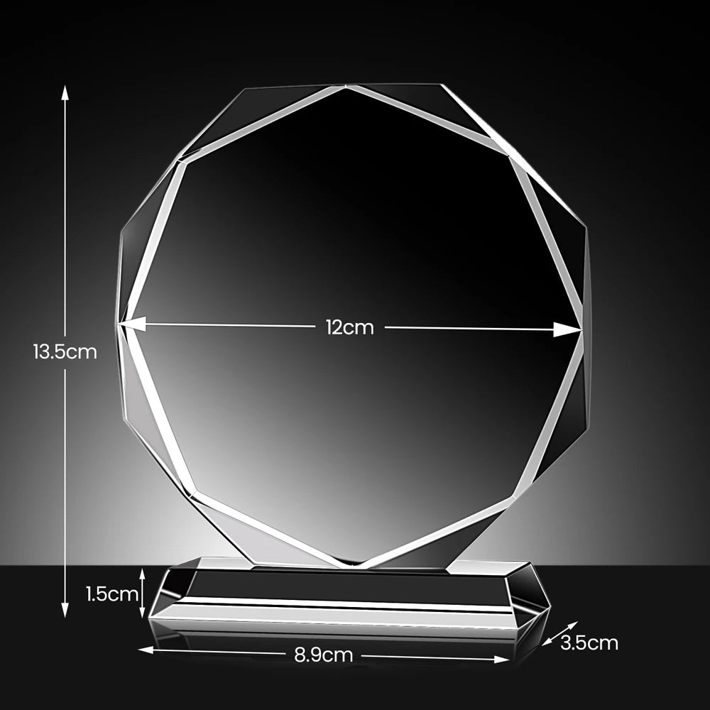 1PCS Free Customized Crystal Trophy  Decorative Golf Blank Crystal Trophy Children's Trophy Desktop Decoration