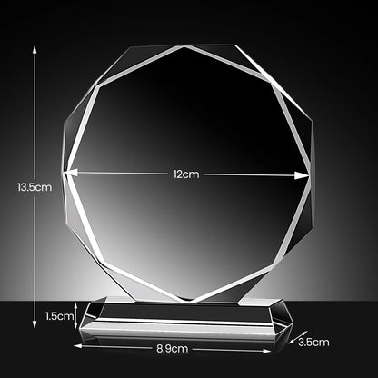 1PCS Free Customized Crystal Trophy  Decorative Golf Blank Crystal Trophy Children's Trophy Desktop Decoration