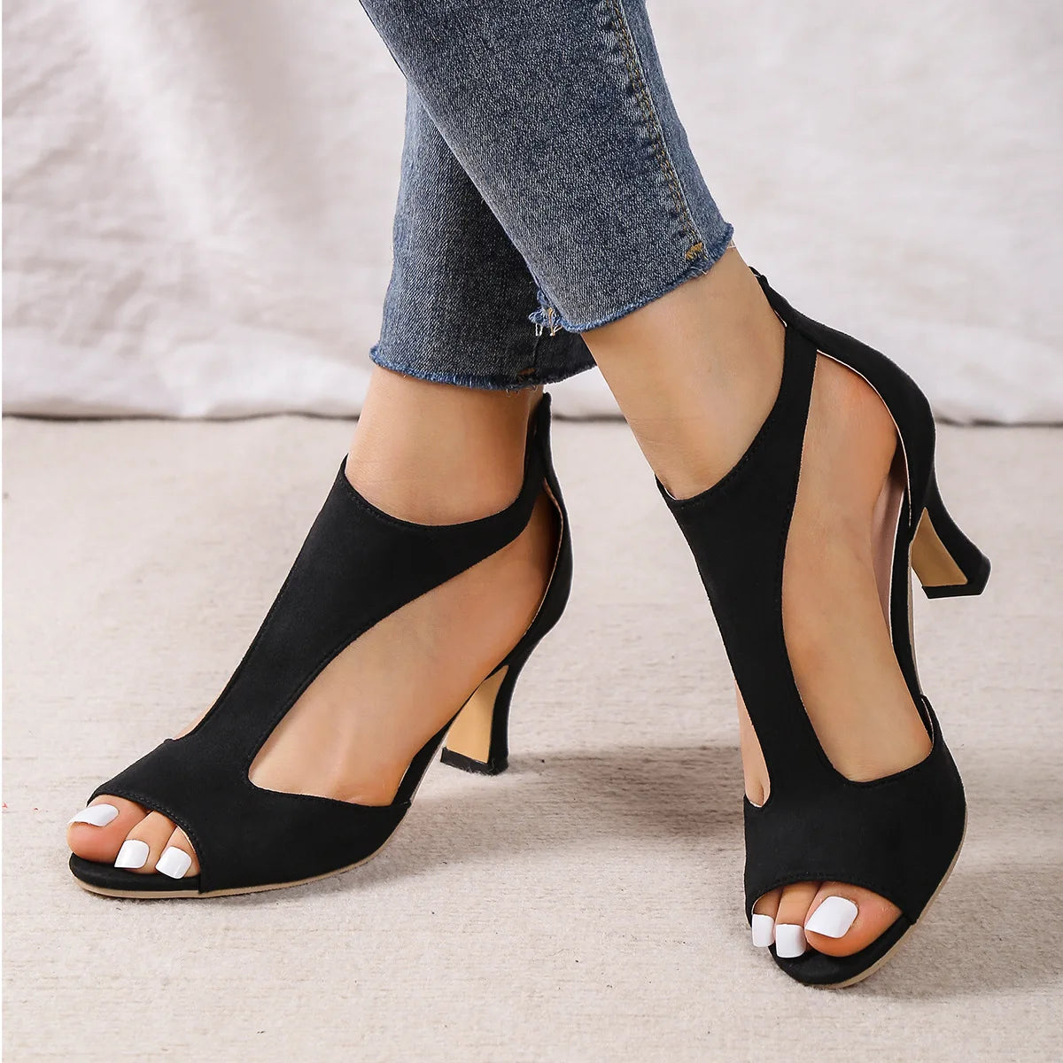 Performance Latin Dance Shoes for Women High Heel 6cm Wedding Party Ballroom Rubber Sole Sexy Sandals 2024 fall Free Shipping