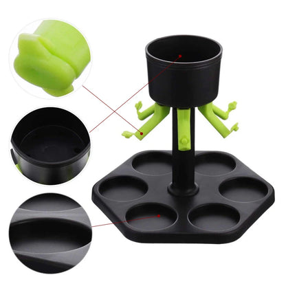 6 Shot Glass Dispenser  Whisky Beer Wine Liquor