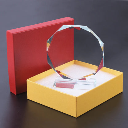 1PCS Free Customized Crystal Trophy  Decorative Golf Blank Crystal Trophy Children's Trophy Desktop Decoration