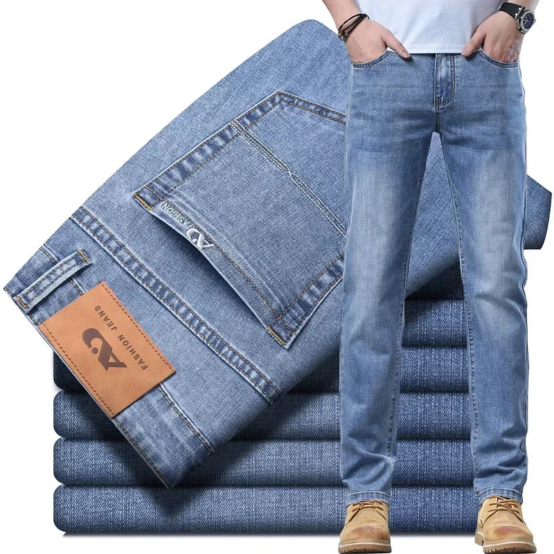 2024  Thin for summer Materail  Men's Luxury Classic Style Men Jeans