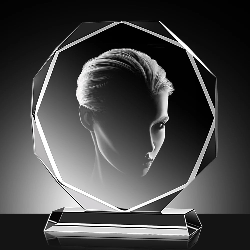 1PCS Free Customized Crystal Trophy  Decorative Golf Blank Crystal Trophy Children's Trophy Desktop Decoration