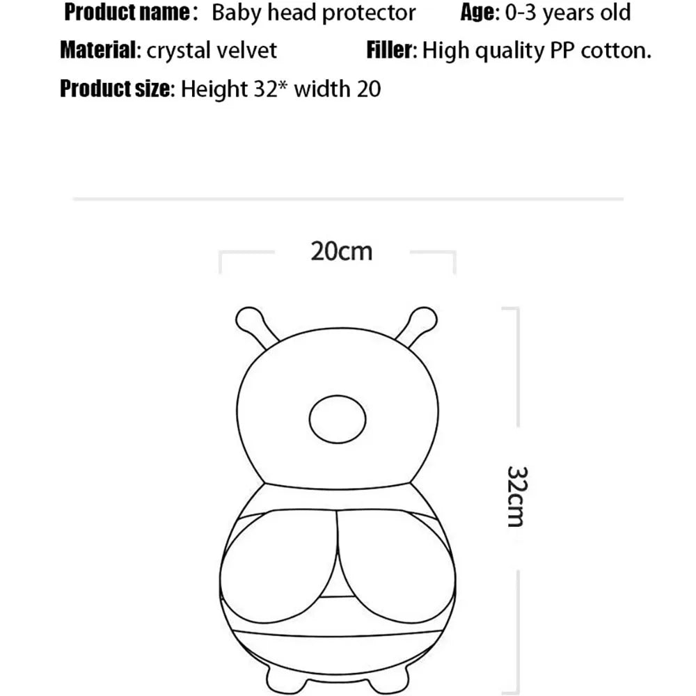 Coussin de protection de la tête de Marche de Bébé