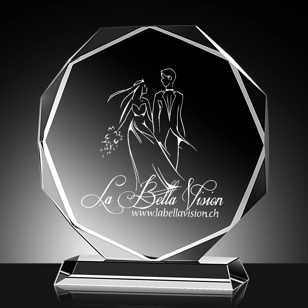 1PCS Free Customized Crystal Trophy  Decorative Golf Blank Crystal Trophy Children's Trophy Desktop Decoration