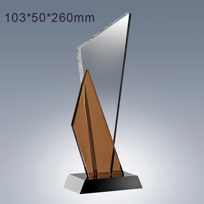 Creative Customized K9 Crystal Trophy, Engraved Upscale Authorization Plate, Honor Award, Excellent Employee Trophy, 1Pc