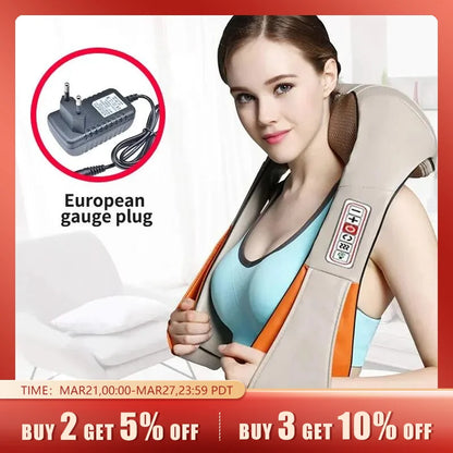 Kneading Shawl Neck Vehicle Home Massager Neck Shoulder Waist Whole Body Kneading And Kneading Massage Shawl Massage Chair Home