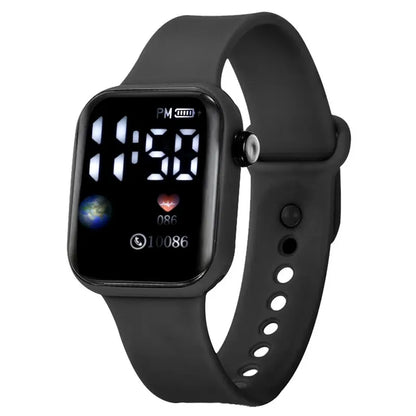 Men Sport Watch Military Sports Watch Waterproof Luminous LED Digital Kids Watch Big Dial Student Electronic Watch