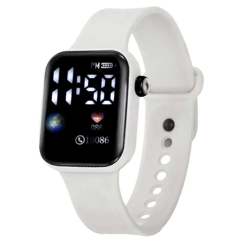 Men Sport Watch Military Sports Watch Waterproof Luminous LED Digital Kids Watch Big Dial Student Electronic Watch