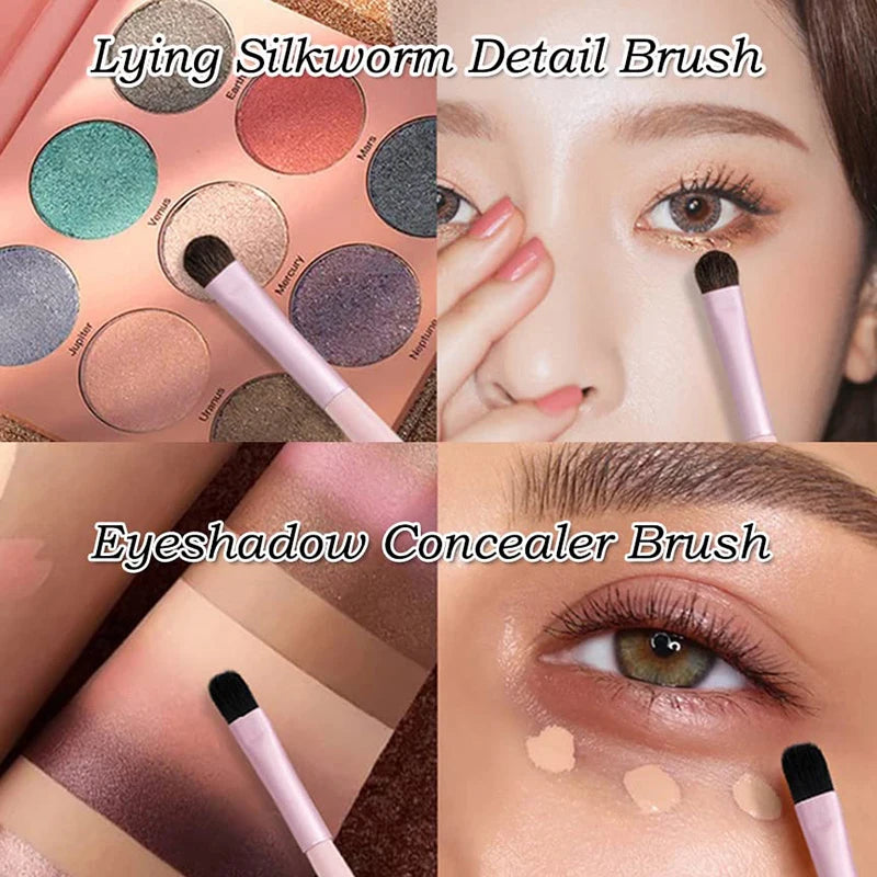 5pcs Mini Eye Shadow Brushes Set Ultra Soft Diffuse Beauty