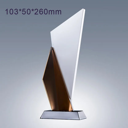 Creative Customized K9 Crystal Trophy, Engraved Upscale Authorization Plate, Honor Award, Excellent Employee Trophy, 1Pc