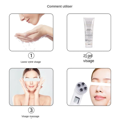 RF Radio Frequency Face Lifting Machine EMS Micro-current Facial Skin Firm Massager LED Photon Rejuvenation Beauty Device