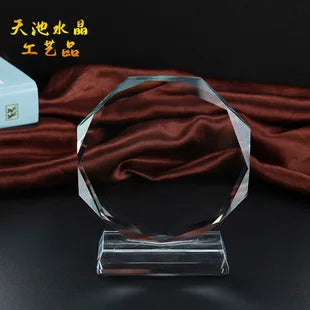 1PCS Free Customized Crystal Trophy  Decorative Golf Blank Crystal Trophy Children's Trophy Desktop Decoration