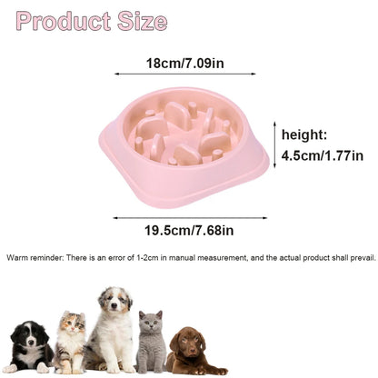 Dog Slow Food Bowl, Pet Anti-Choking Bowl, Colorful Feeding Bowl, Anti-Choking Dog Bowl, Dog Feeder, Suitable For Small Dogs