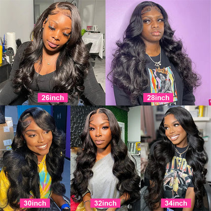 13x4 13x6 Hd Human Hair Lace Frontal Wig Glueless 30 40 Inch Body Wave Brazilian Lace Front Human Hair Wigs For Women Human Hair