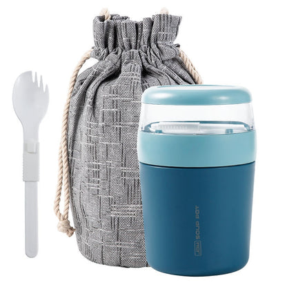 316 Stainless Steel Breakfast Cup With Cover Spoon