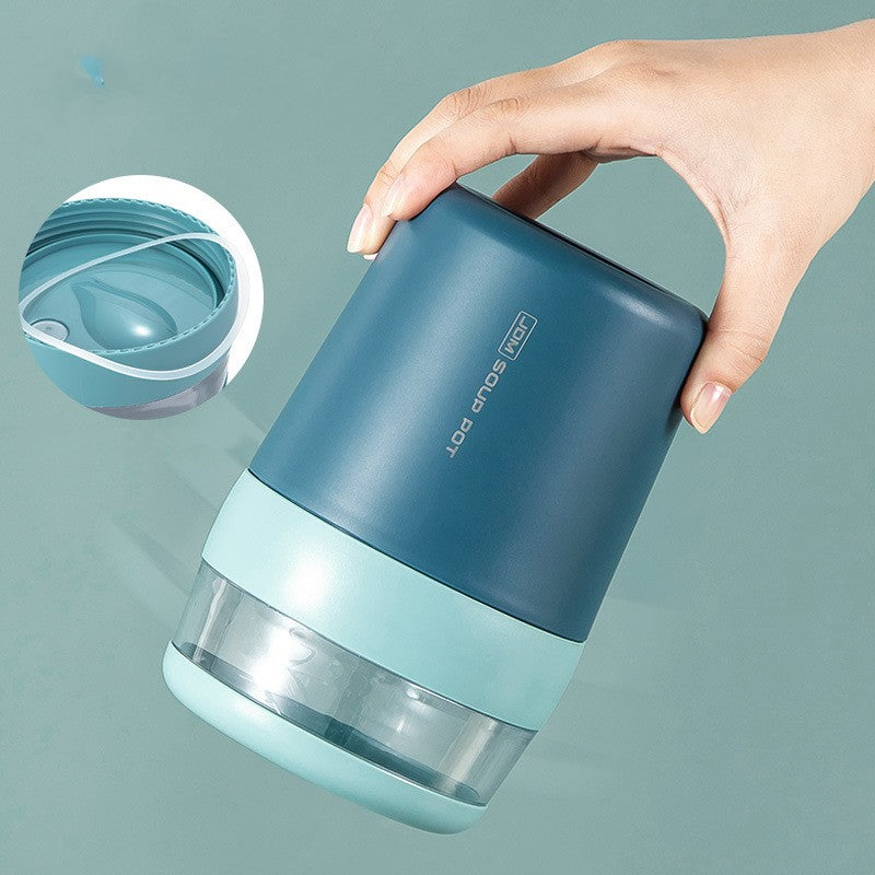 316 Stainless Steel Breakfast Cup With Cover Spoon