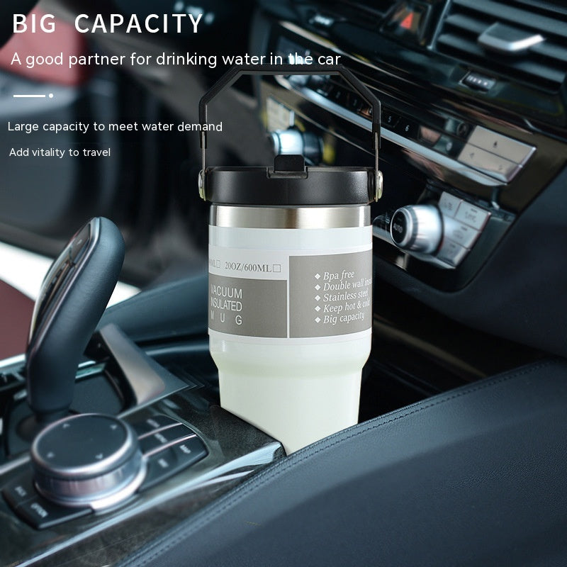 Tasse de voiture portable en acier inoxydable,