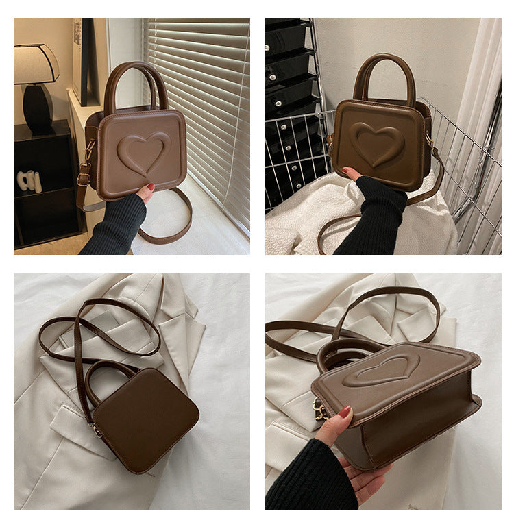 Sac à bandoulière décontracté, petit sac carré à la mode