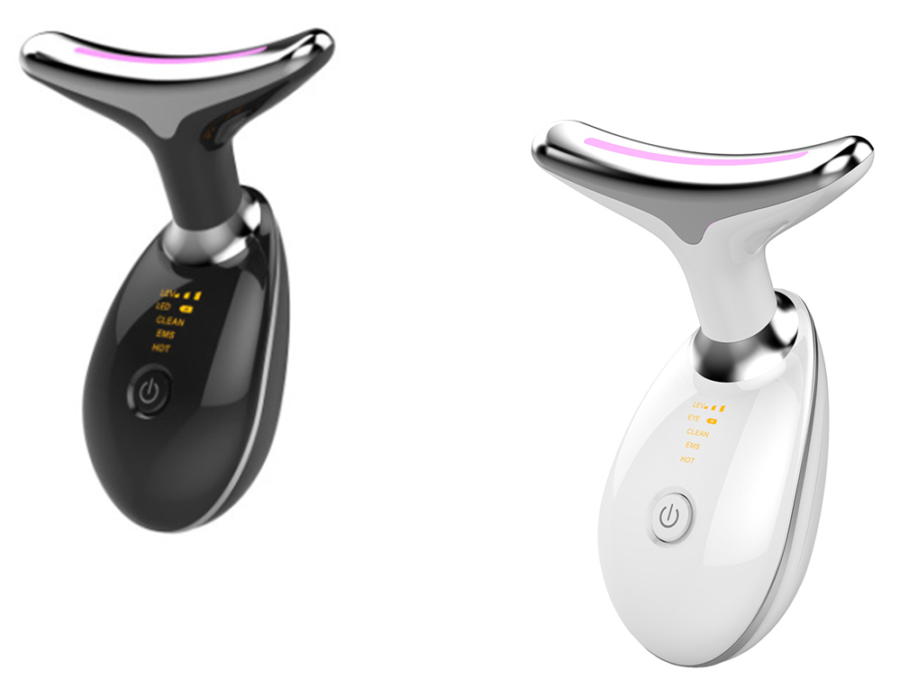 EMS Thermique Cou De Levage Et Serrer Masseur Électrique Microcourants Rides Remover LED Photon Visage Dispositif de Beauté Pour Femme